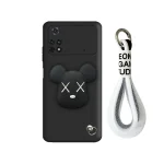 کاور قاب گارد مدل فانتزی طرح Robo Bear مناسب برای گوشی موبایل شیائومی Poco X4 Pro به همراه پاپ سوکت و بند