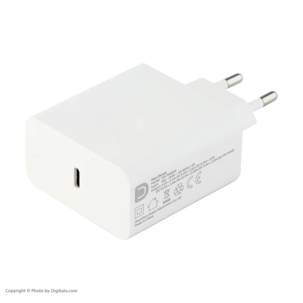 شارژر فست 66 وات داریا مدل DA-P66E05، دارای خروجی USB Type-C