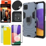 کاور کینگ کونگ مدل BATMAN مناسب برای گوشی موبایل سامسونگ Galaxy A22 5G به همراه محافظ صفحه نمایش و محافظ لنز دوربین و برچسب محافظ پشت و پایه نگهدارنده گوشی